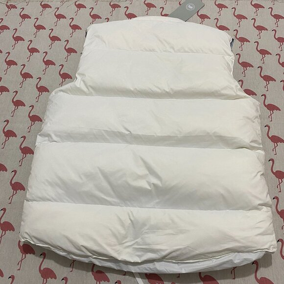 Unisex White Sleeveless Canada Goose Down Vest - Picture 5 of 13